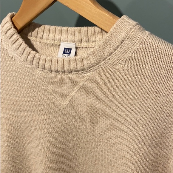 Gap 100% Cotton Sweater Oatmeal Goodness - Picture 2 of 4